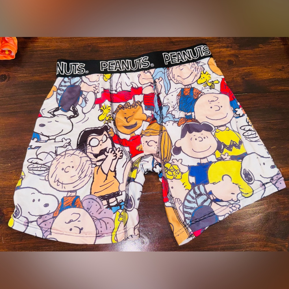 Peanuts Character Print Boxer Briefs - Multicolor SZ Medium